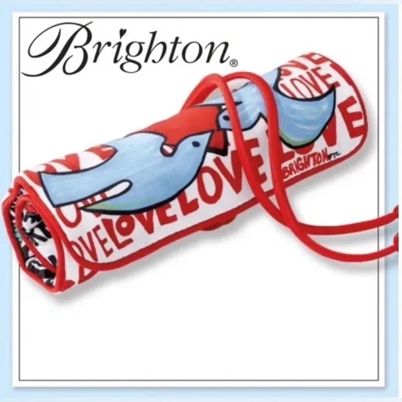 NWOT Brighton Love Dove Jewelry Roll - Picture 1 of 7